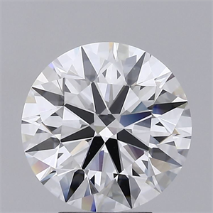 Picture of Lab Grown Diamond 4.00 Carats, Round with Ideal Cut, D Color, VS1 Clarity and Certified by IGI