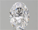 Natural Diamond 4.01 Carats, Oval with  Cut, D Color, VVS2 Clarity and Certified by GIA