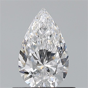 Picture of Natural Diamond 0.53 Carats, Pear with  Cut, D Color, VS1 Clarity and Certified by GIA