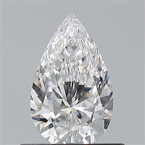 Picture of Natural Diamond 0.53 Carats, Pear with  Cut, D Color, VS1 Clarity and Certified by GIA