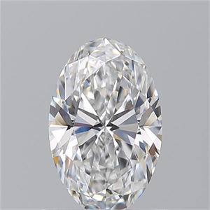 Picture of Natural Diamond 1.01 Carats, Oval with  Cut, E Color, VS2 Clarity and Certified by GIA