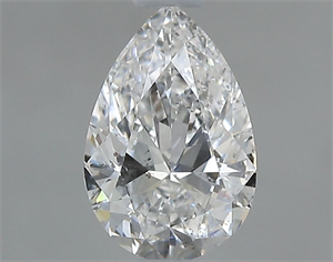 Foto Diamante Natural 0.70 quilates, De pera , Color E, claridad SI1 y certificado GIA de