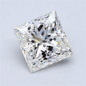 Foto Diamante Natural 1.58 quilates, Princesa , Color G, claridad VVS2 y certificado GIA de