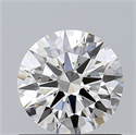Natural Diamond 0.77 Carats, Round with Excellent Cut, F Color, VS1 Clarity and Certified by GIA
