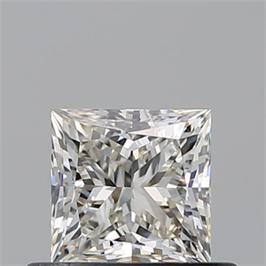 Picture of Natural Diamond 0.53 Carats, Princess with  Cut, J Color, SI1 Clarity and Certified by GIA