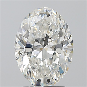 Picture of Natural Diamond 2.01 Carats, Oval with  Cut, H Color, SI1 Clarity and Certified by GIA
