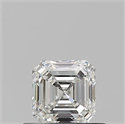Natural Diamond 0.50 Carats, Asscher with  Cut, H Color, VVS1 Clarity and Certified by GIA