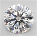Lab Grown Diamond 4.12 Carats, Round with Ideal Cut, D Color, IF Clarity and Certified by IGI