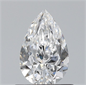 Natural Diamond 0.70 Carats, Pear with  Cut, E Color, VS2 Clarity and Certified by GIA