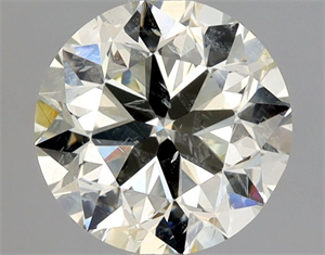 Picture of Natural Diamond 1.02 Carats, Round with Very Good Cut, L Color, SI2 Clarity and Certified by HRD
