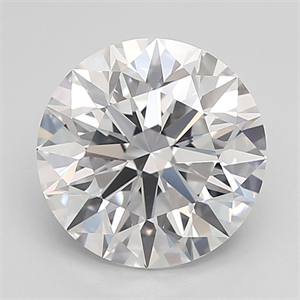 Picture of Lab Grown Diamond 1.05 Carats, Round with Ideal Cut, D Color, VVS2 Clarity and Certified by IGI
