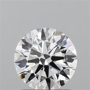 Picture of Lab Grown Diamond 1.26 Carats, Round with Ideal Cut, D Color, VVS2 Clarity and Certified by IGI