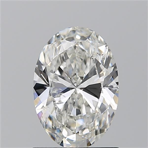 Picture of Natural Diamond 1.20 Carats, Oval with  Cut, H Color, SI2 Clarity and Certified by GIA