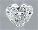 Natural Diamond 0.40 Carats, Heart with  Cut, I Color, VVS2 Clarity and Certified by GIA