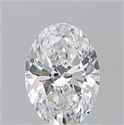 Natural Diamond 1.01 Carats, Oval with  Cut, D Color, VS1 Clarity and Certified by GIA