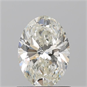 Natural Diamond 1.01 Carats, Oval with  Cut, J Color, SI1 Clarity and Certified by GIA