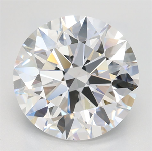 Picture of Lab Grown Diamond 3.10 Carats, Round with Ideal Cut, D Color, VVS1 Clarity and Certified by IGI
