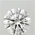 Lab Grown Diamond 3.09 Carats, Round with Ideal Cut, F Color, VVS2 Clarity and Certified by IGI