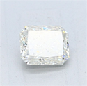 Natural Diamond 0.84 Carats, Radiant with  Cut, K Color, SI1 Clarity and Certified by GIA
