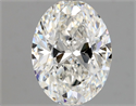 Natural Diamond 1.00 Carats, Oval with  Cut, F Color, VS2 Clarity and Certified by GIA