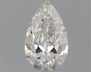 Foto Diamante Natural 0.51 quilates, De pera , Color F, claridad SI2 y certificado GIA de