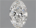 Natural Diamond 0.71 Carats, Oval with  Cut, E Color, VS1 Clarity and Certified by GIA