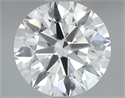 Natural Diamond 0.74 Carats, Round with Excellent Cut, I Color, VVS1 Clarity and Certified by GIA
