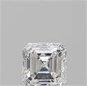 Natural Diamond 0.50 Carats, Asscher with  Cut, D Color, SI1 Clarity and Certified by GIA