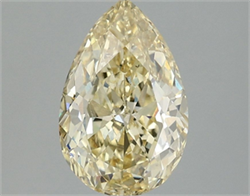Picture of Lab Grown Diamond 2.09 Carats, Pear with  Cut, Fancy Intense Yellow Color, VS1 Clarity and Certified by IGI