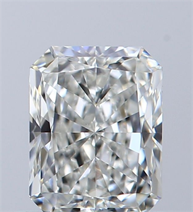 Picture of Natural Diamond 0.61 Carats, Radiant with  Cut, H Color, VVS1 Clarity and Certified by GIA