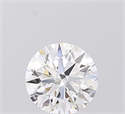 Lab Grown Diamond 1.09 Carats, Round with Ideal Cut, D Color, VVS2 Clarity and Certified by IGI