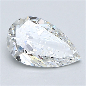 Picture of Natural Diamond 2.01 Carats, Pear with  Cut, F Color, VS2 Clarity and Certified by GIA