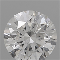 Natural Diamond 0.50 Carats, Round with Excellent Cut, E Color, I1 Clarity and Certified by IGI