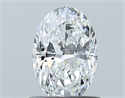 Natural Diamond 0.70 Carats, Oval with  Cut, D Color, SI1 Clarity and Certified by GIA