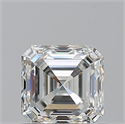 Natural Diamond 0.71 Carats, Asscher with  Cut, I Color, VVS2 Clarity and Certified by GIA