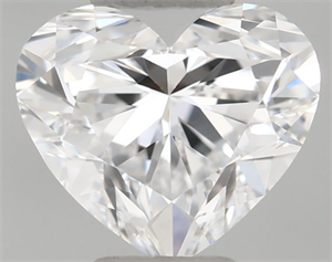 Picture of Natural Diamond 0.40 Carats, Heart with  Cut, D Color, VVS2 Clarity and Certified by GIA