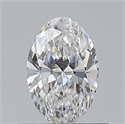 Natural Diamond 0.50 Carats, Oval with  Cut, D Color, VVS1 Clarity and Certified by GIA