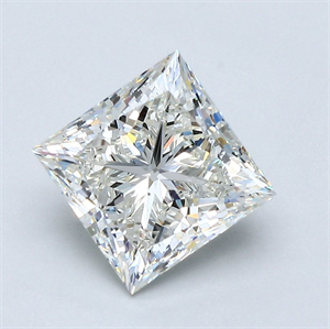 Foto Diamante Natural 2.50 quilates, Princesa , Color I, claridad VS2 y certificado GIA de