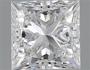 Picture of Natural Diamond 1.00 Carats, Princess with  Cut, G Color, SI1 Clarity and Certified by GIA