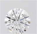 Lab Grown Diamond 1.60 Carats, Round with Ideal Cut, D Color, VVS2 Clarity and Certified by IGI