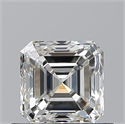 Natural Diamond 0.70 Carats, Asscher with  Cut, I Color, VS1 Clarity and Certified by GIA