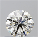 Diamante Natural 0.60 quilates, Redondo , Color J, claridad IF y certificado GIA