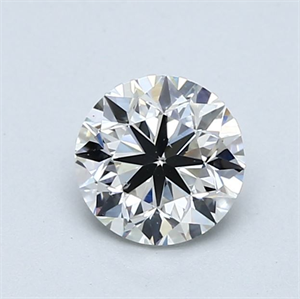Picture of Natural Diamond 0.95 Carats, Round with Very Good Cut, H Color, SI1 Clarity and Certified by GIA
