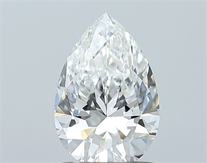 Picture of Natural Diamond 1.00 Carats, Pear with  Cut, G Color, SI1 Clarity and Certified by GIA