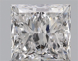 Picture of Natural Diamond 0.80 Carats, Princess with  Cut, D Color, SI1 Clarity and Certified by GIA