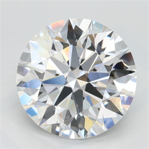 Picture of Lab Grown Diamond 3.15 Carats, Round with Ideal Cut, D Color, VVS1 Clarity and Certified by IGI