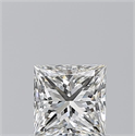 Natural Diamond 0.70 Carats, Princess with  Cut, G Color, VVS1 Clarity and Certified by GIA