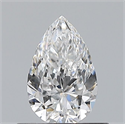Natural Diamond 0.50 Carats, Pear with  Cut, E Color, VS1 Clarity and Certified by GIA