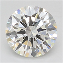 Lab Grown Diamond 2.47 Carats, Round with Ideal Cut, G Color, VVS2 Clarity and Certified by IGI