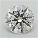 Lab Grown Diamond 1.34 Carats, Round with Ideal Cut, E Color, VVS2 Clarity and Certified by IGI